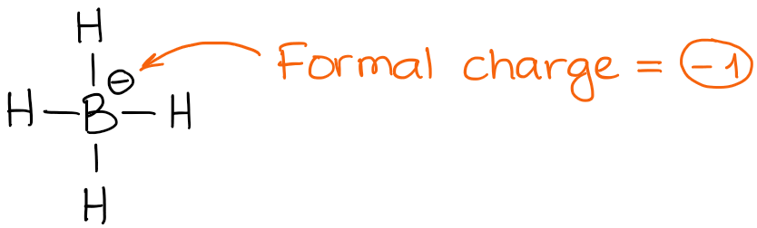 formal charge in borohydride anion