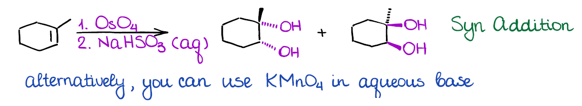 dihydroxylation of alkenes with osmium oxide