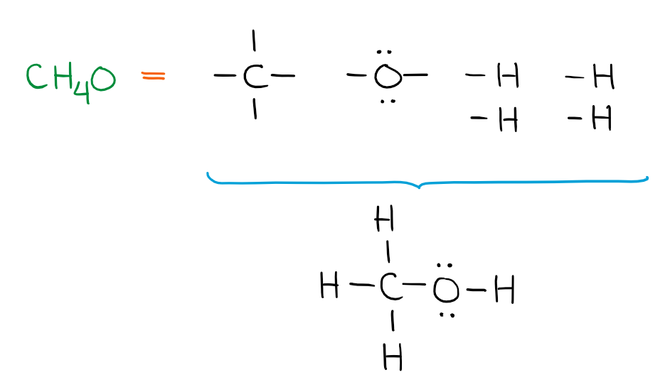 methanol lewis structure