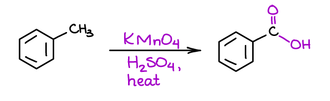 oxidation of the benzylic position of aromatic compounds