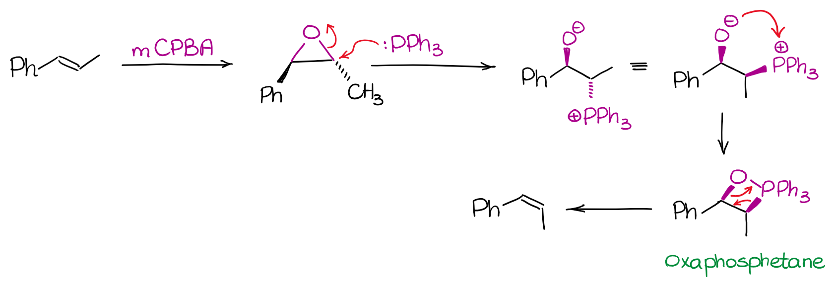 approach via reaction of an epoxide with a phosphine