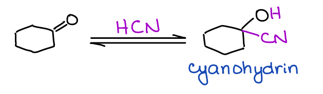 cyanohydrin formation