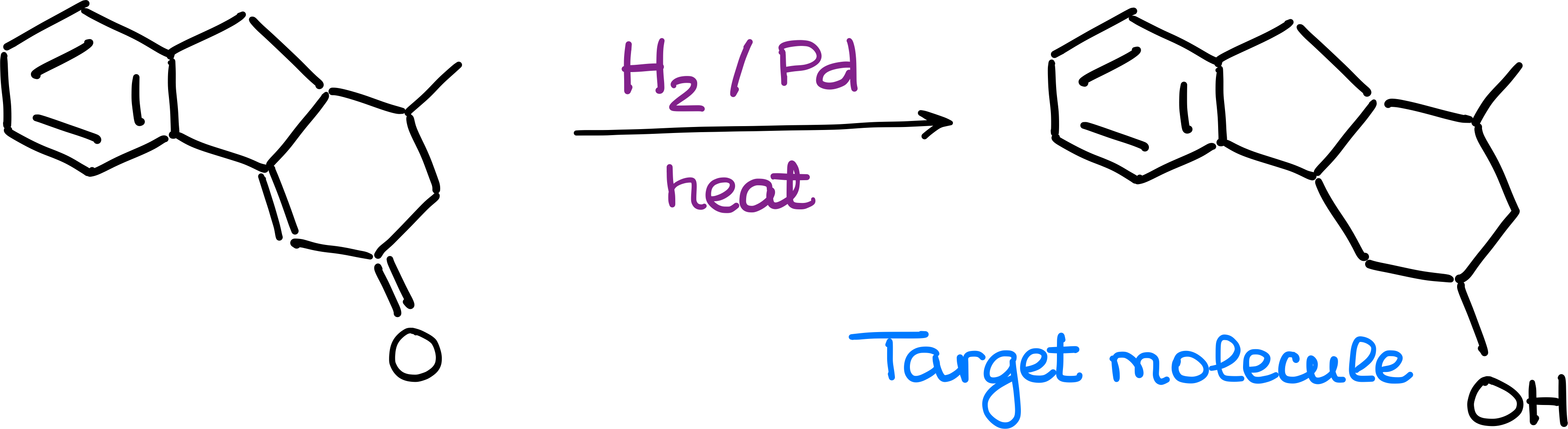 final reduction of the double bonds