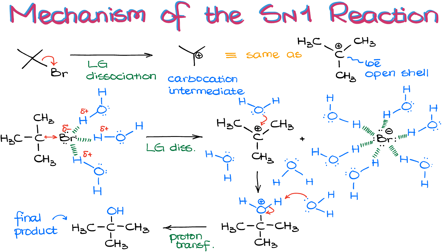 mechanism of the sn1 reaction