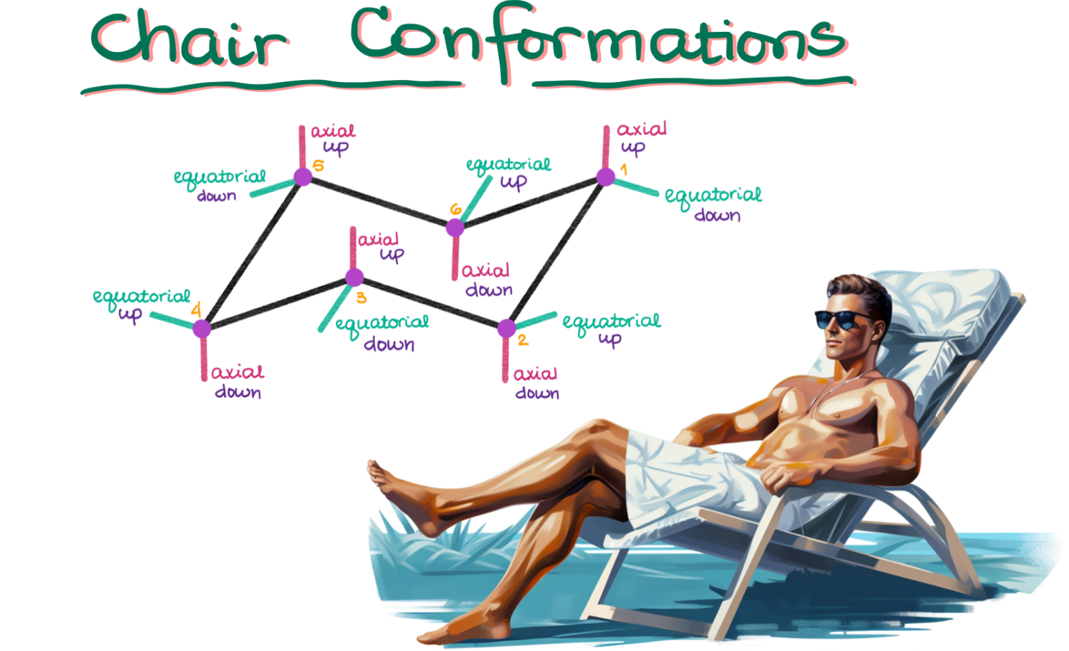 How to Draw Chair Conformations — Organic Chemistry Tutor