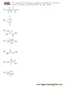 How to Find the Most Acidic Proton in a Molecule — Organic Chemistry Tutor