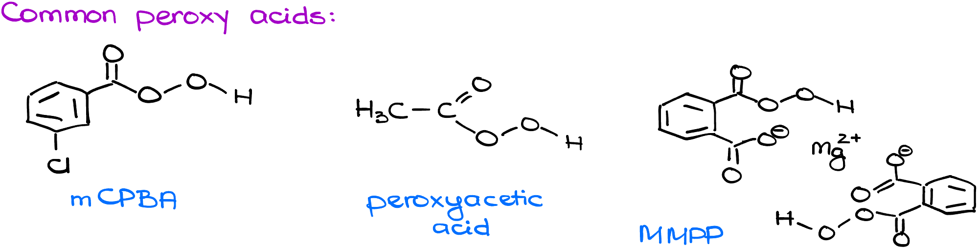 common peroxy acids