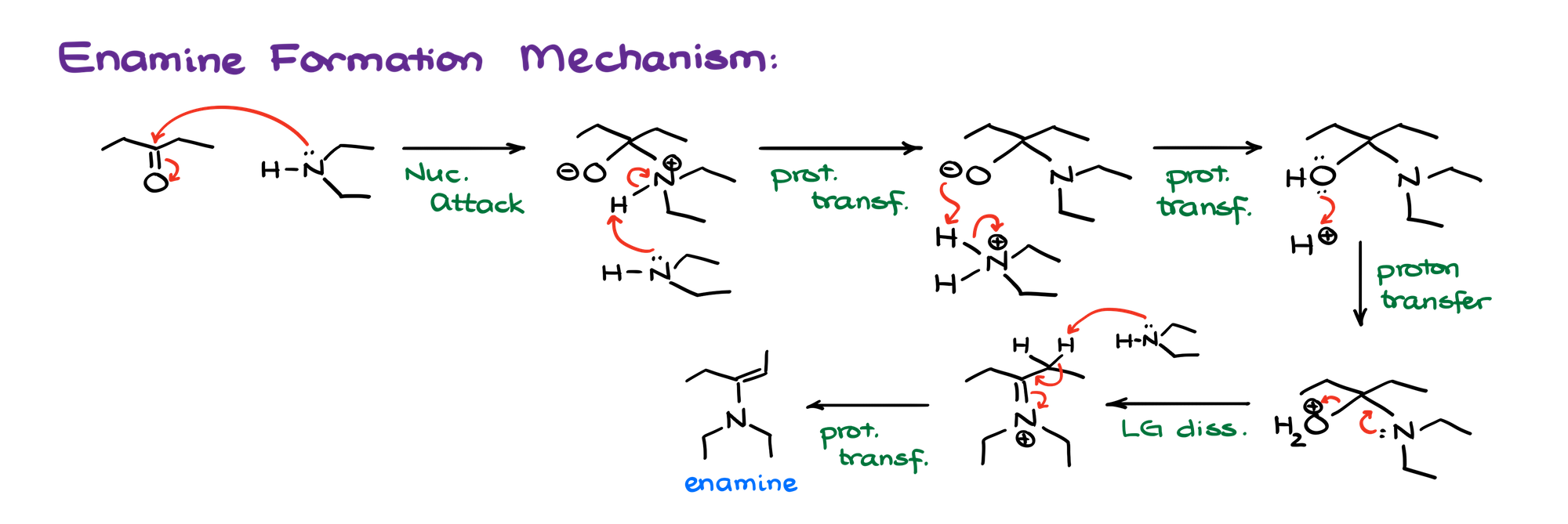 enamine formation mechanism