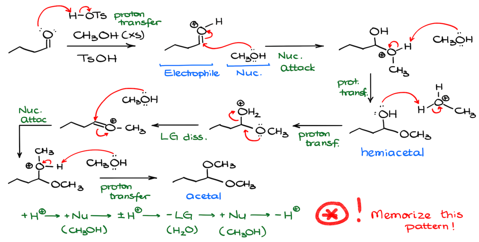 Acetals Formation and Hydrolysis — Organic Chemistry Tutor